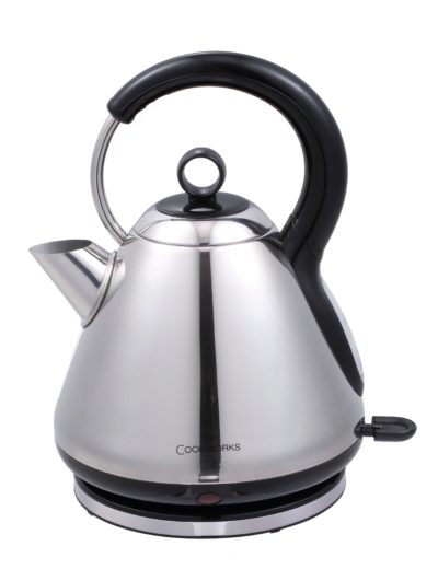 Cookworks - Kettle - Polished Stainless Steel Pyramid.